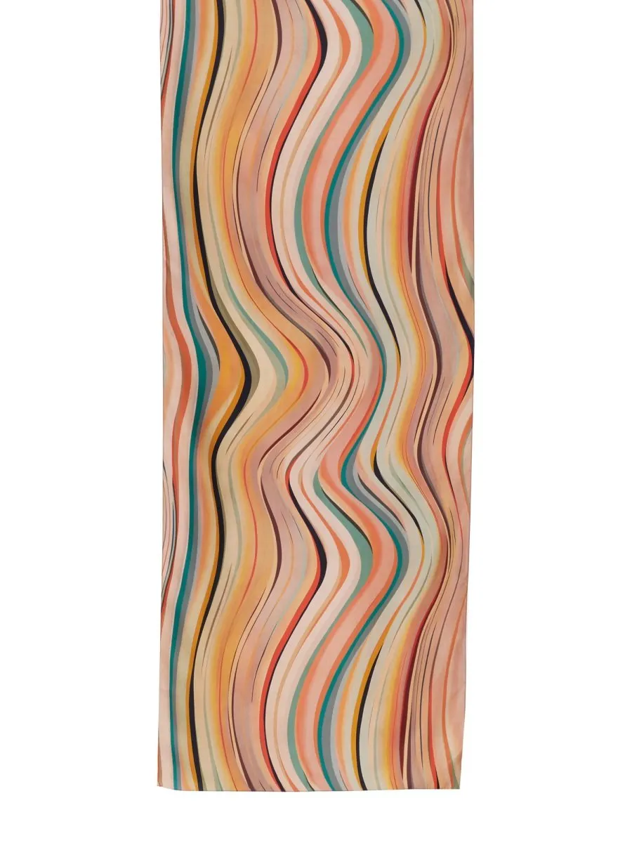 Paul Smith Swirl Satin Twill Scarf