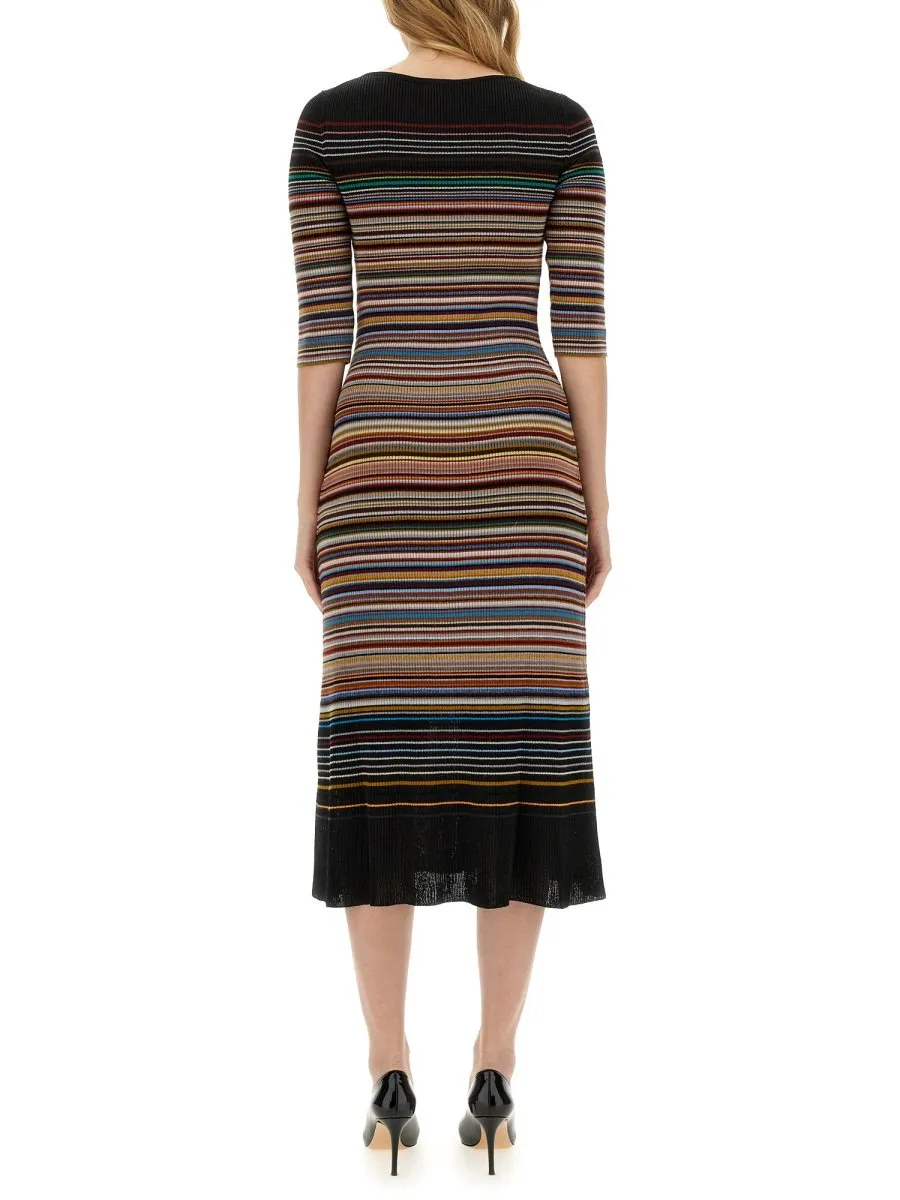Paul Smith Signature Striped Midi Dress