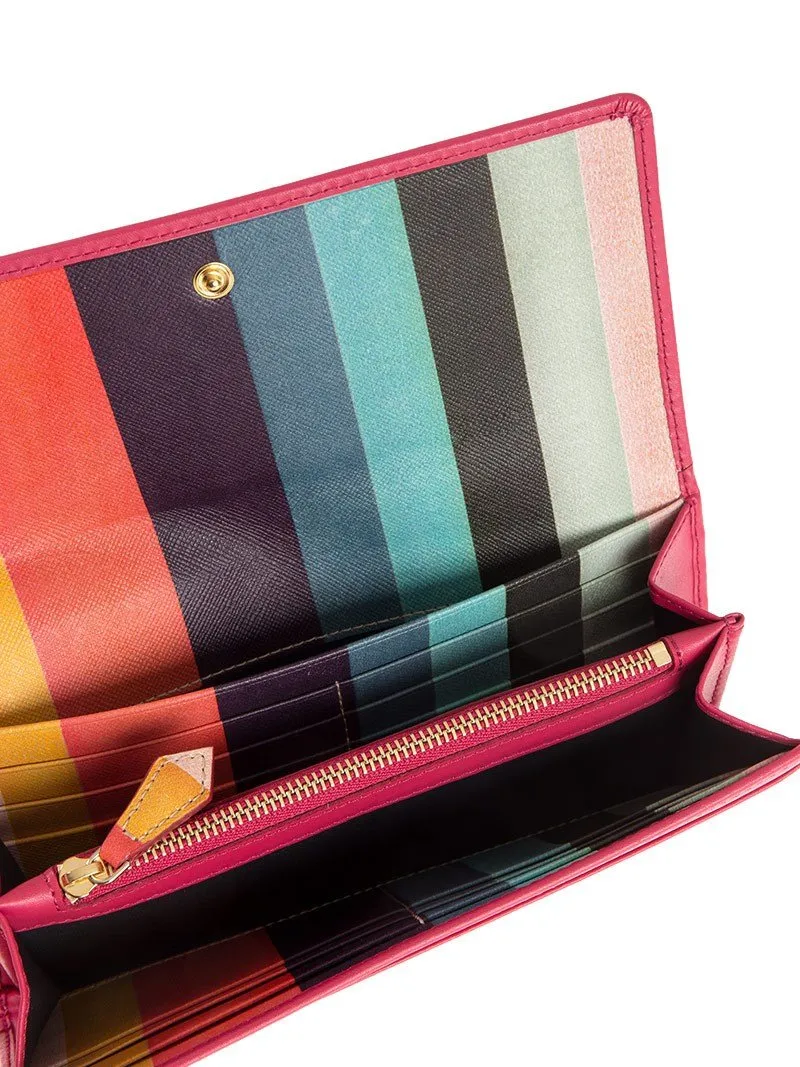 Paul Smith Logo Stamp Tri-Fold Wallet