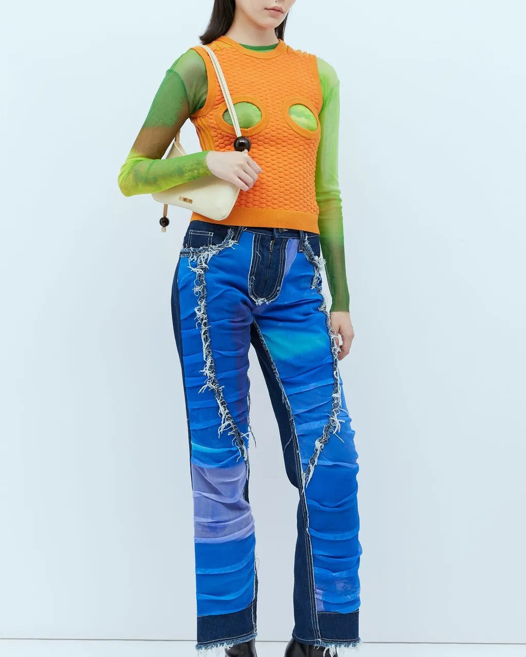 Paula Canovas Del Vas Knit Bubble Cut Out Top