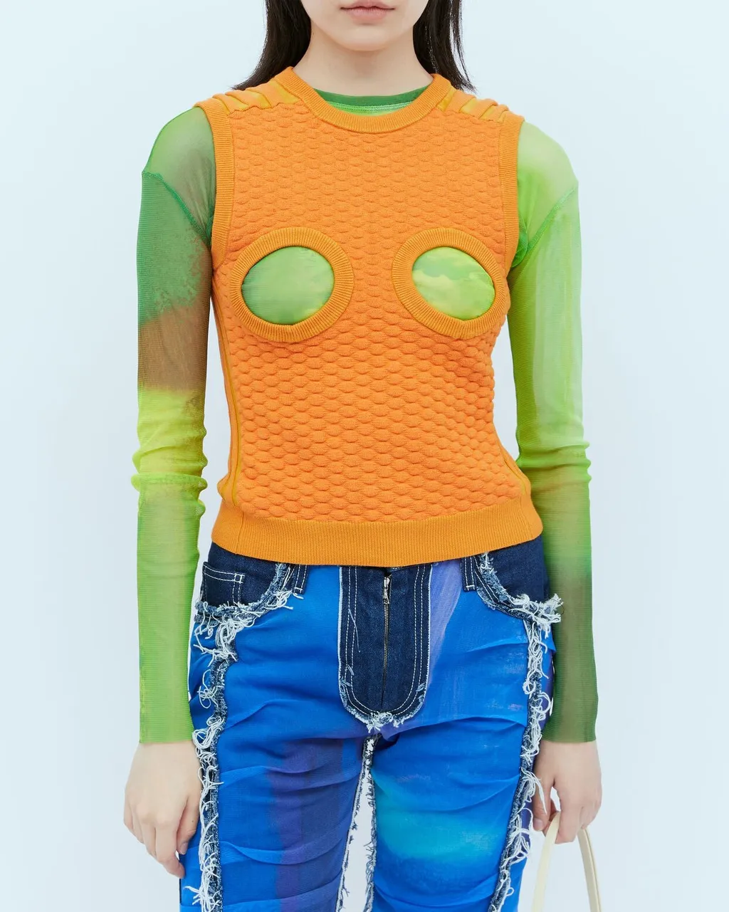 Paula Canovas Del Vas Knit Bubble Cut Out Top