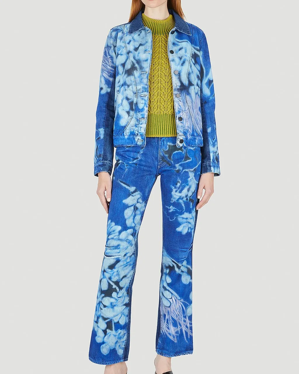 Paula Canovas Del Vas Patterned Denim Jacket