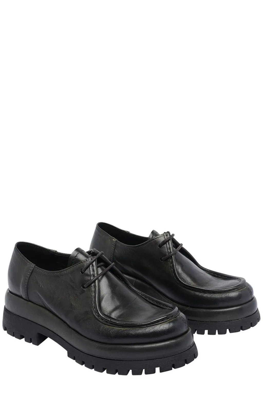 Pawelk's Cru Lace-Up Flat Shoes