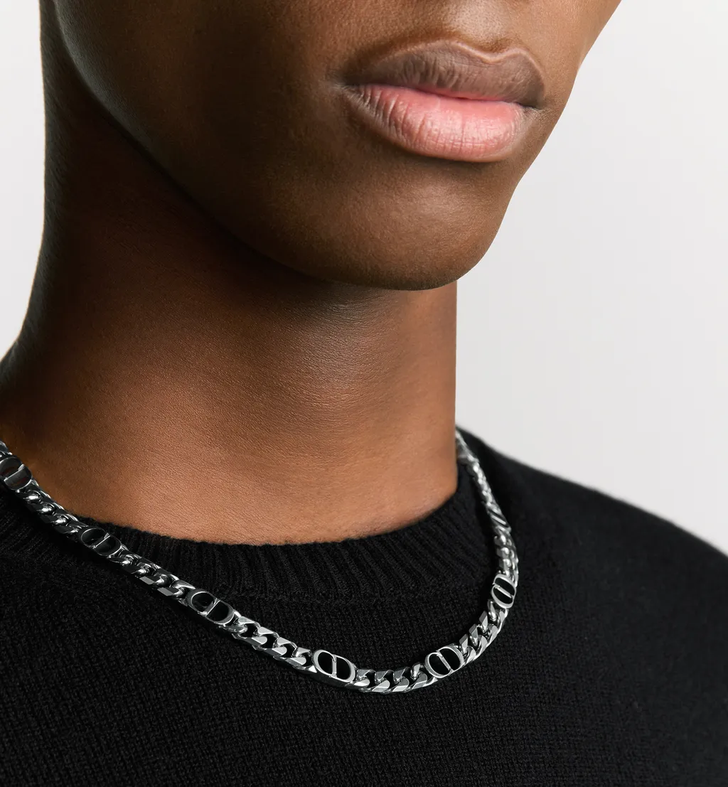 Cd Icon Thin Chain Link Necklace