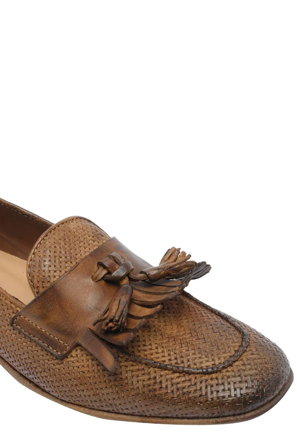 Pawelk's Tassel Detailed Slip-On Loafers