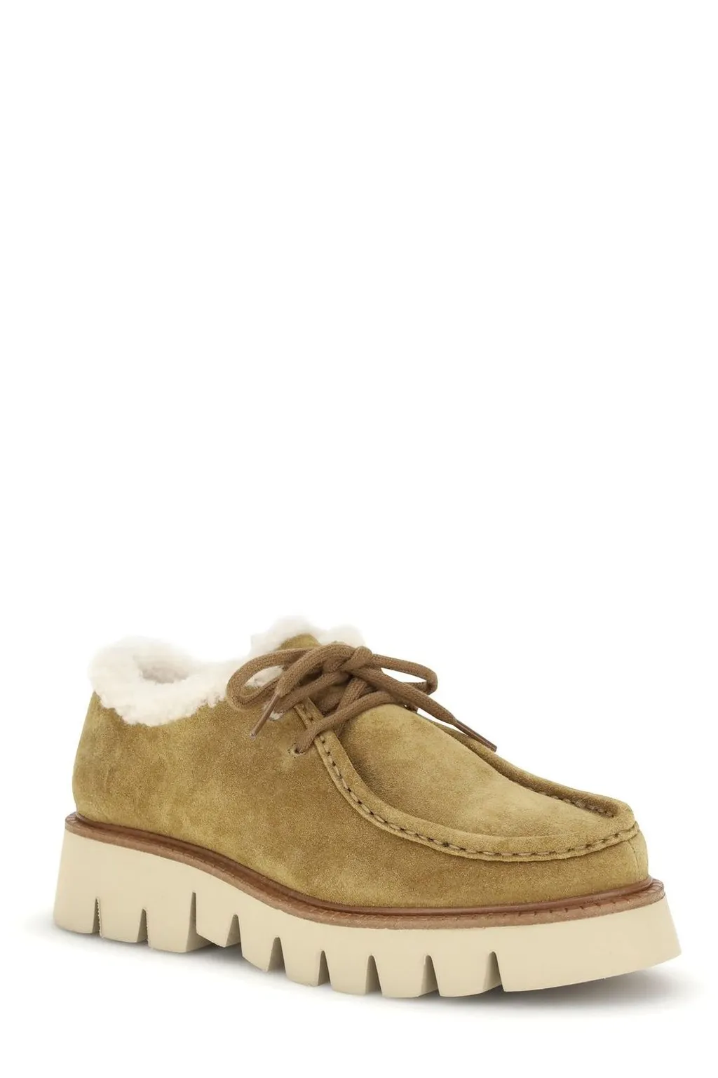 Pedro Garcia Shearling Lace-Up Shoes