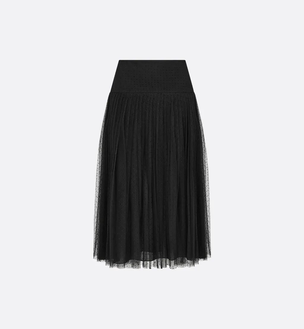 Mid-Length Pleated Skirt