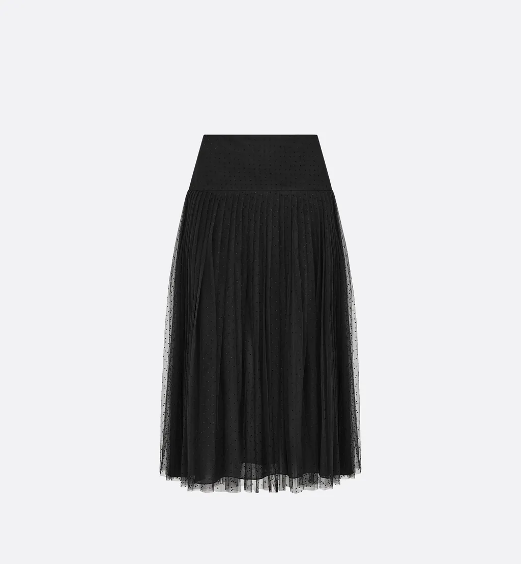 Mid-Length Pleated Skirt
