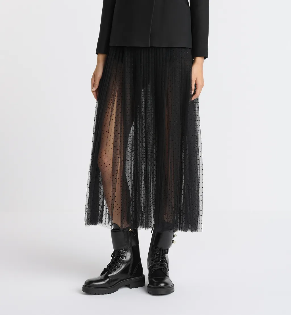 Mid-Length Pleated Skirt