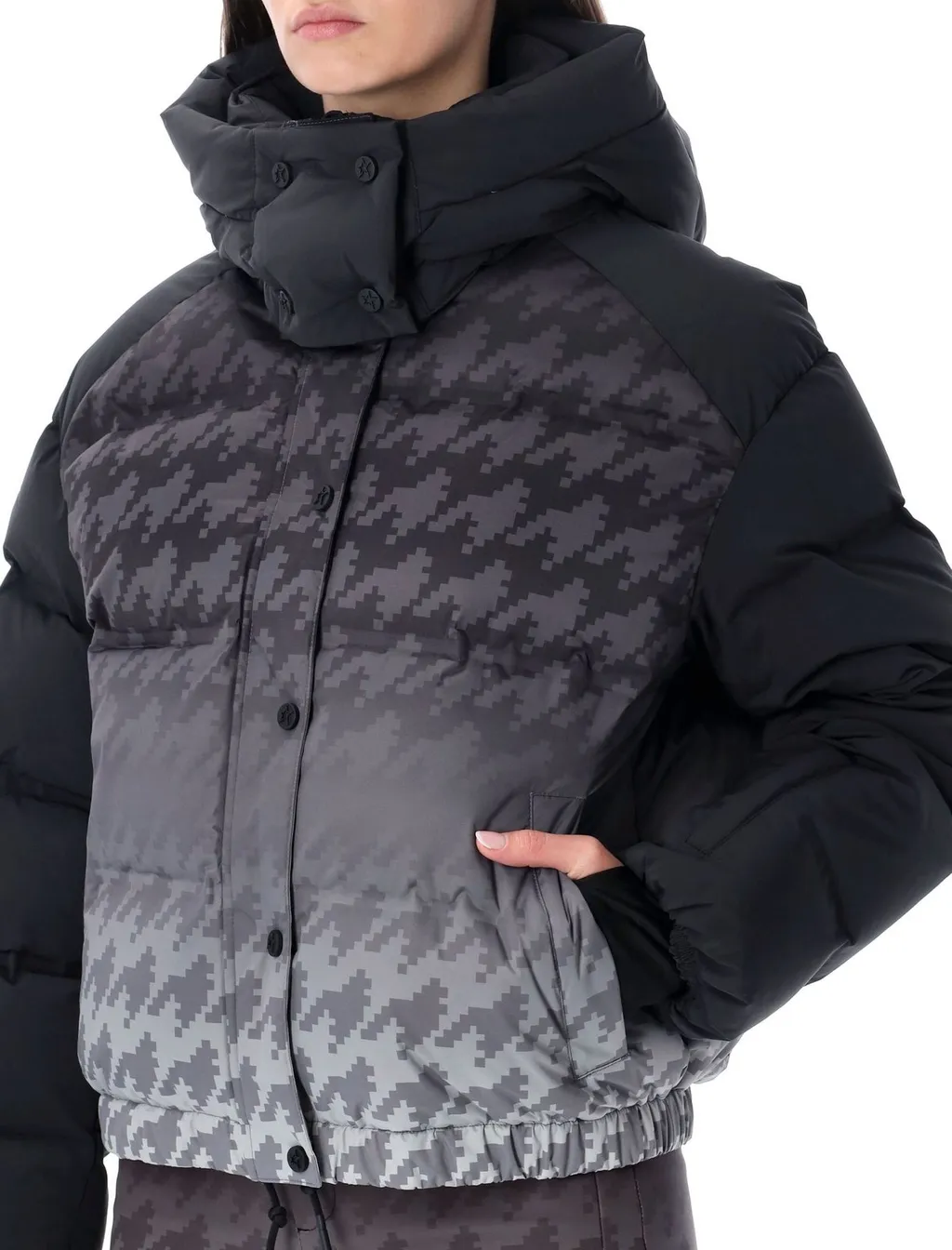 Perfect Moment Houndstooth Technical Puffer Jacket
