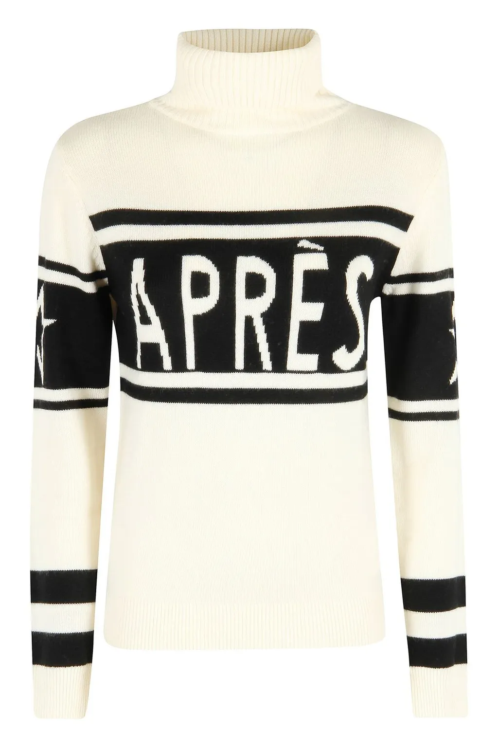 Perfect Moment Two-Tone High-Neck Knitted Jumper