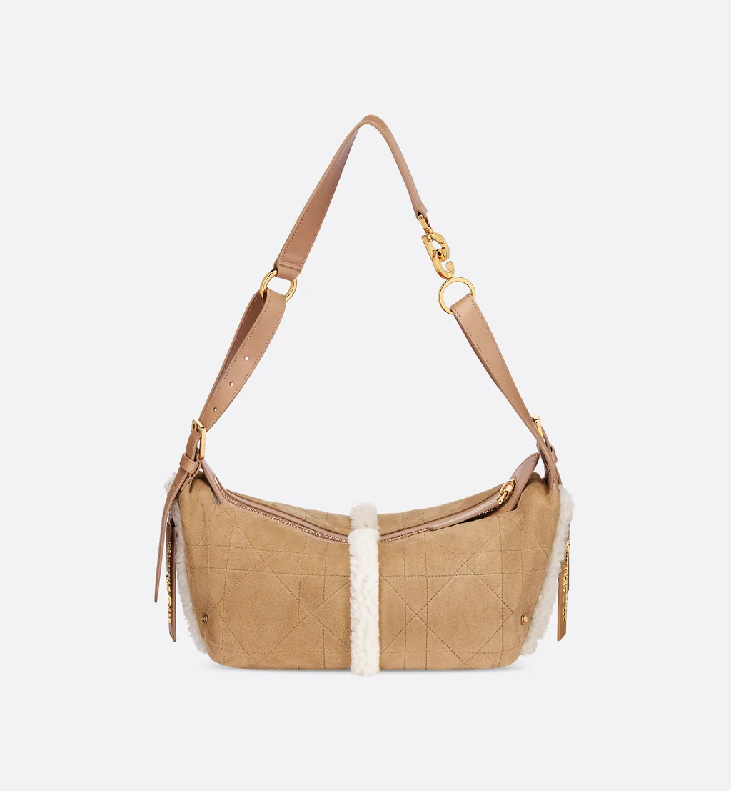 Dioralps Small D-Journey Bag In Suede Lambskin
