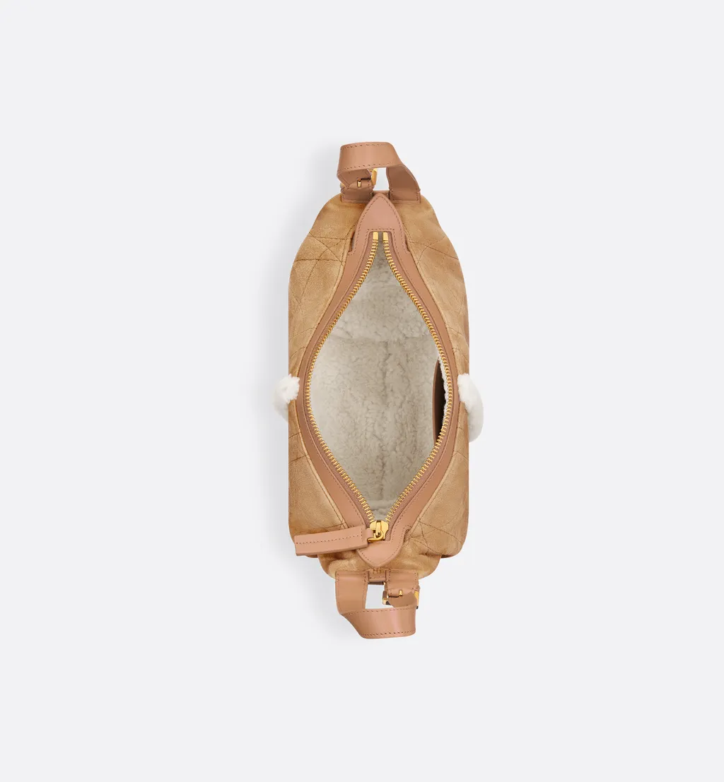 Dioralps Small D-Journey Bag In Suede Lambskin