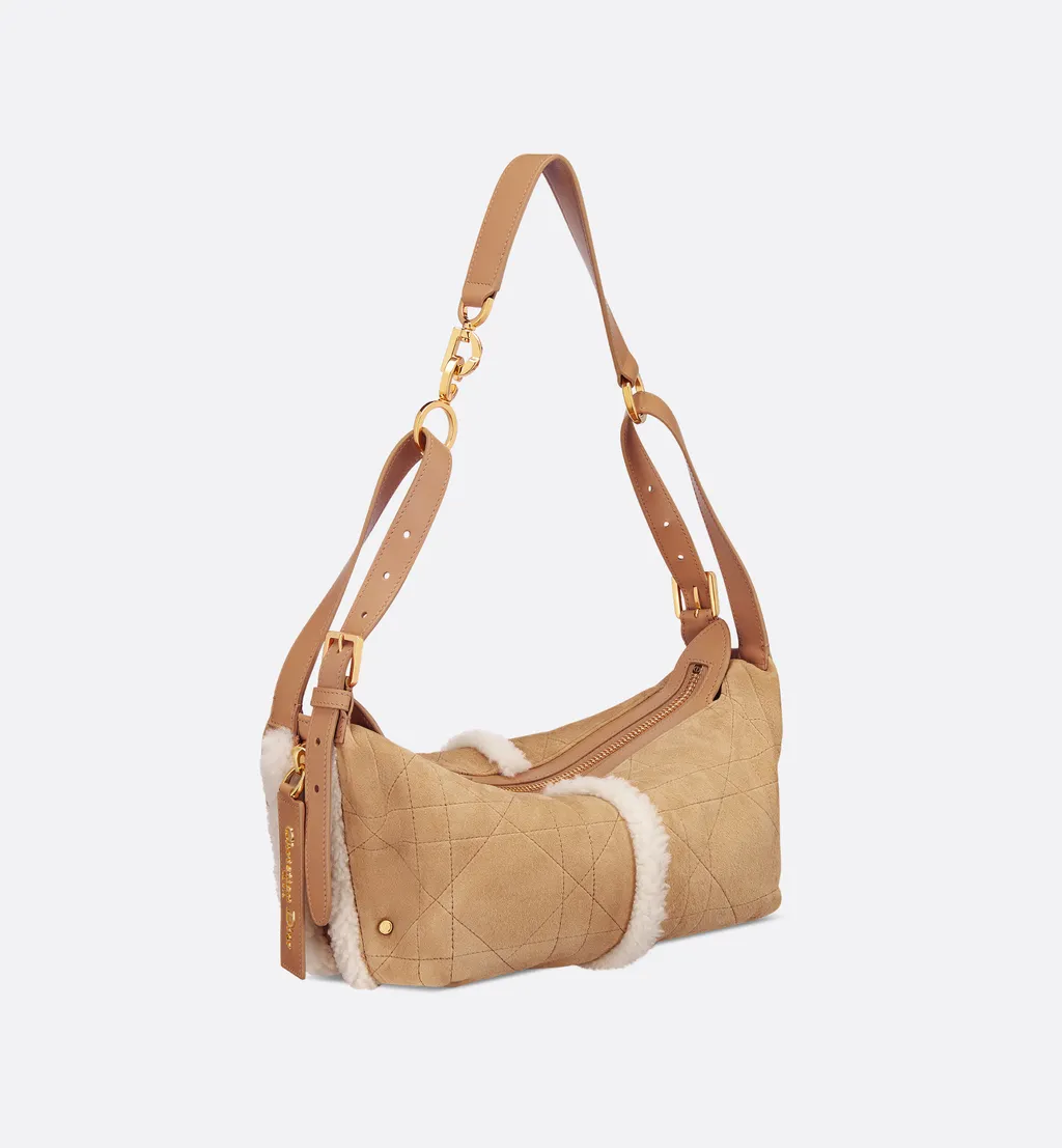 Dioralps Small D-Journey Bag In Suede Lambskin