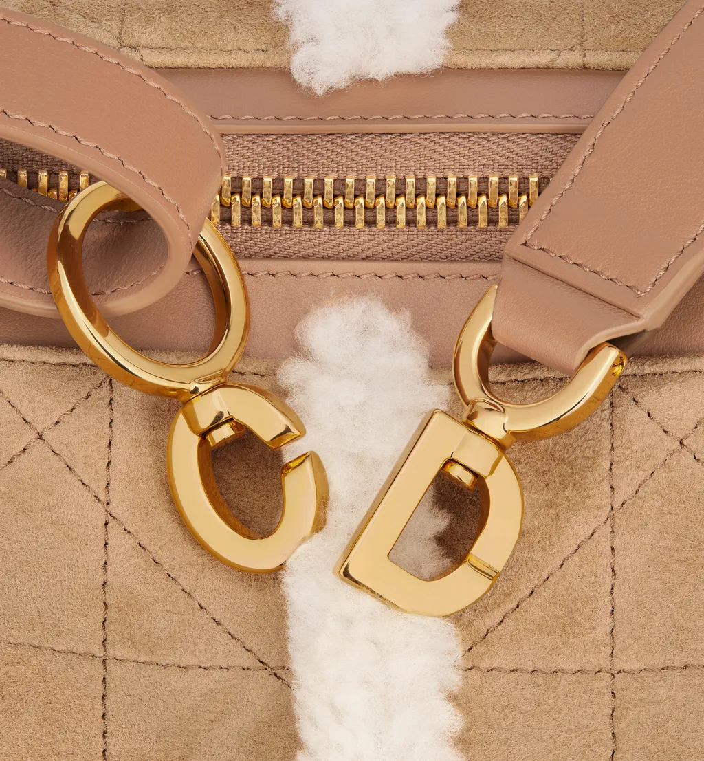 Dioralps Small D-Journey Bag In Suede Lambskin