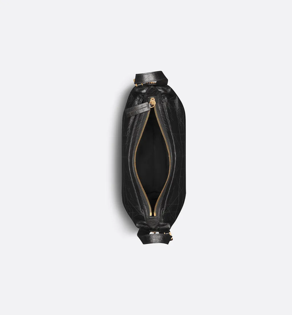 Small D-Journey Bag In Crinkled Calfskin