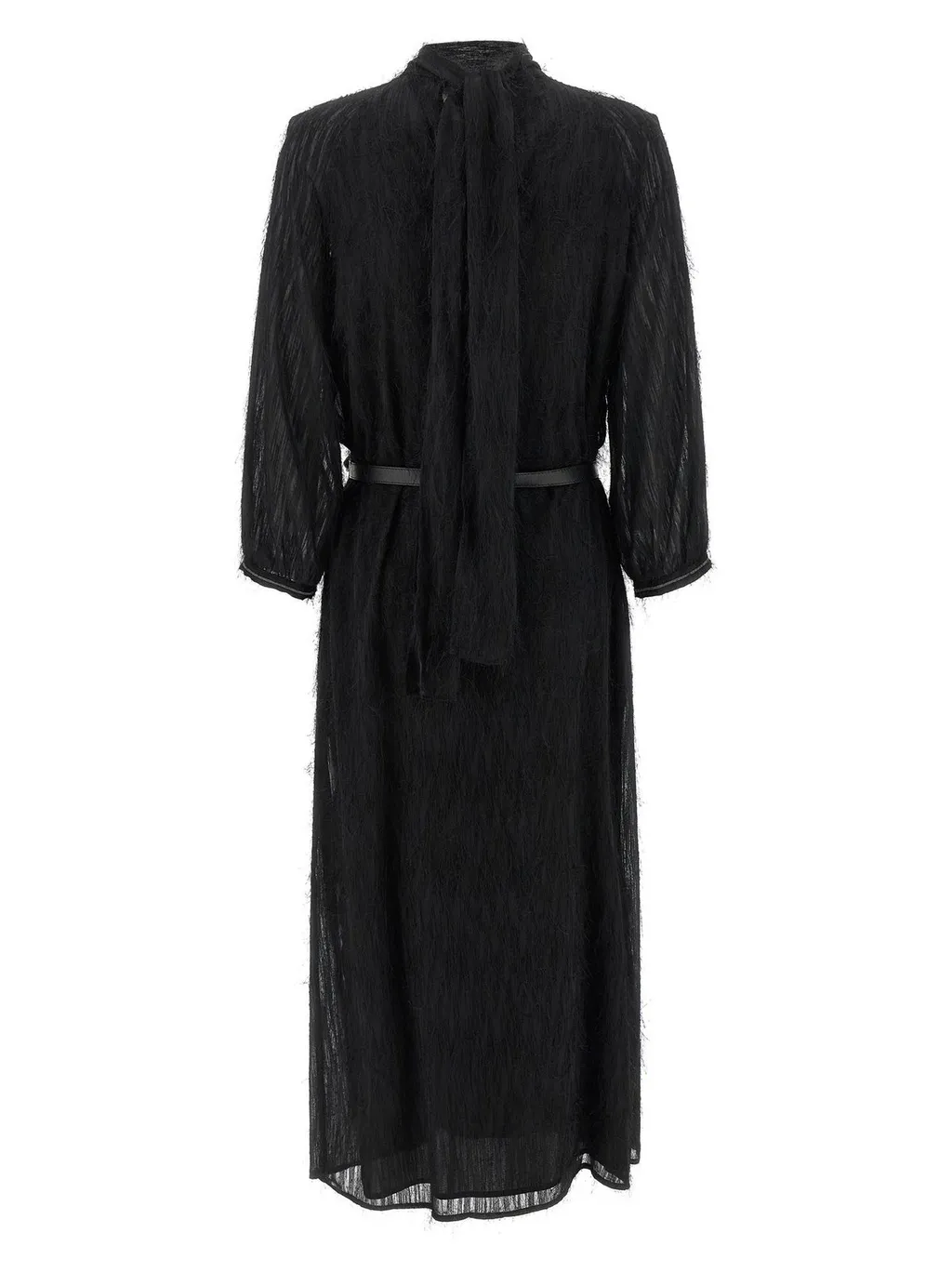 Peserico Fil Coupé Belted Dress