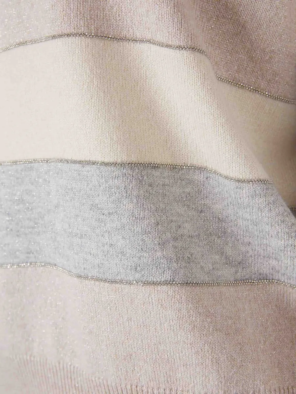 Peserico Rhinestone Striped Knitwear