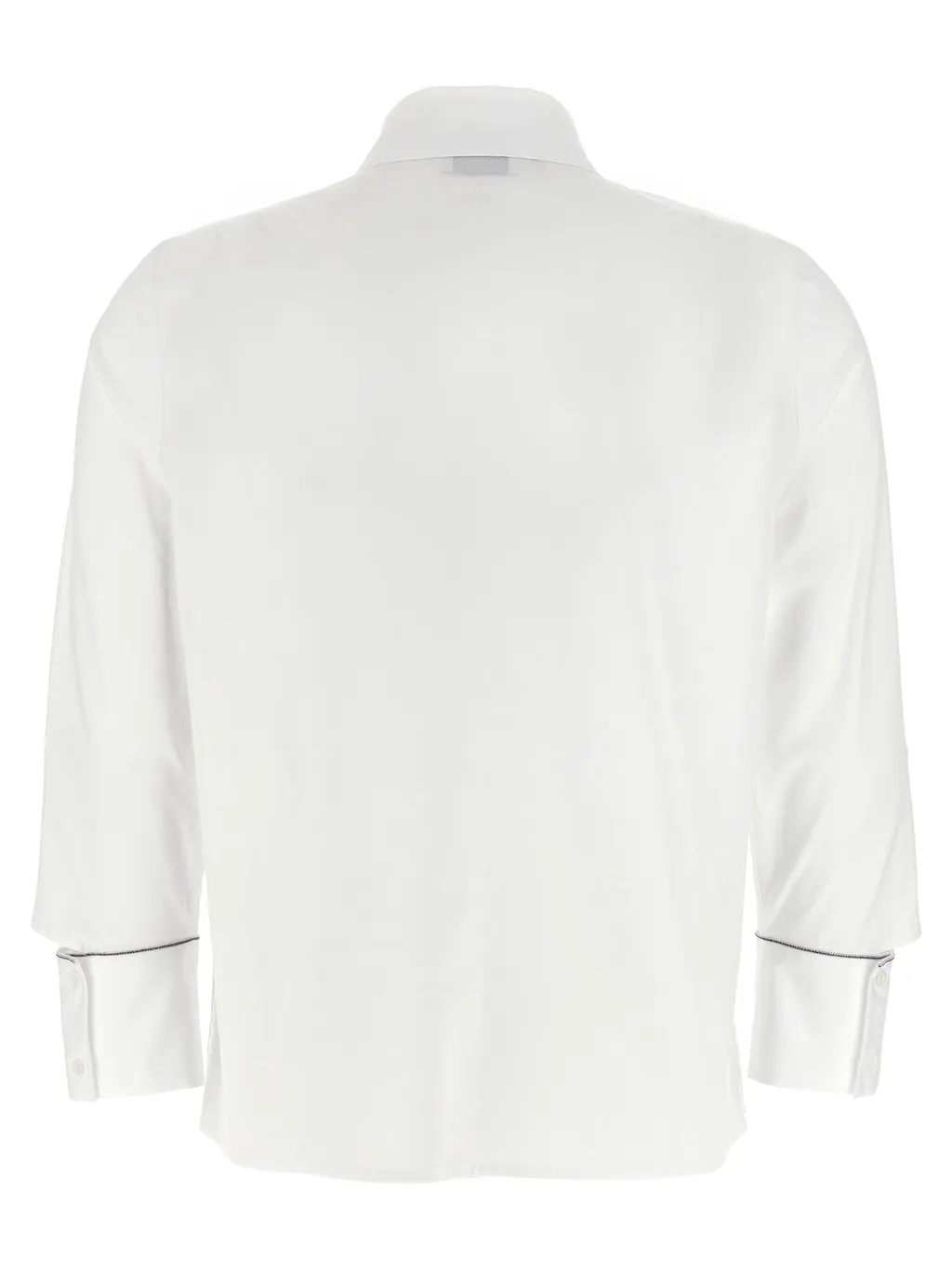 Peserico Cuff Detailed Long-Sleeved Shirt