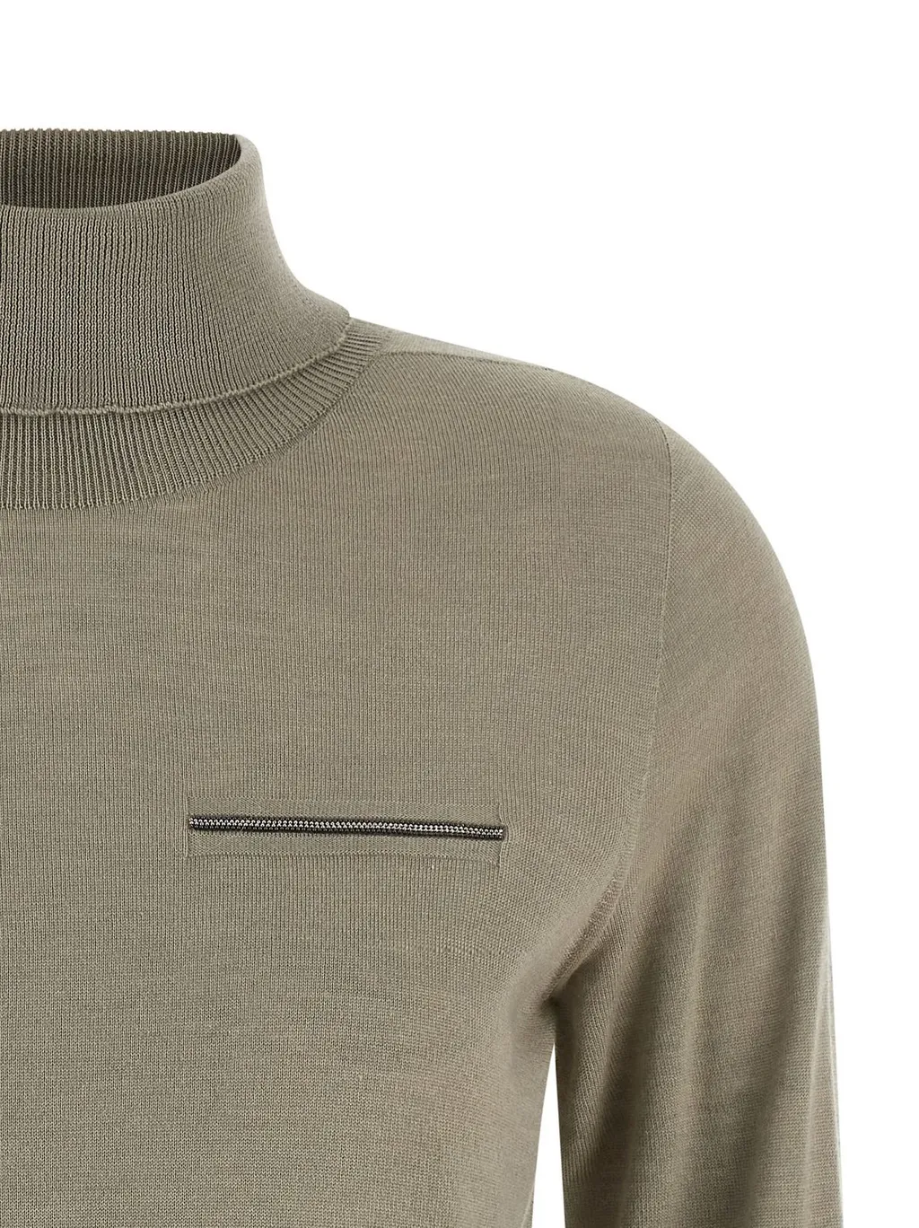 Peserico Jewel Pocket Turtleneck Sweater