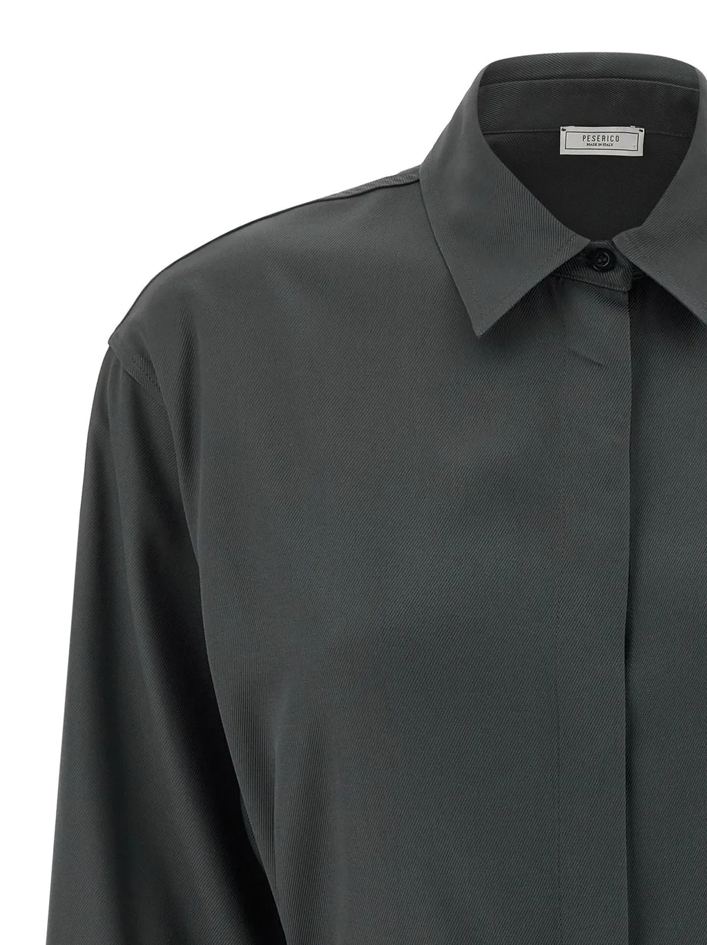 Peserico Tie-Waisted Twill Shirt