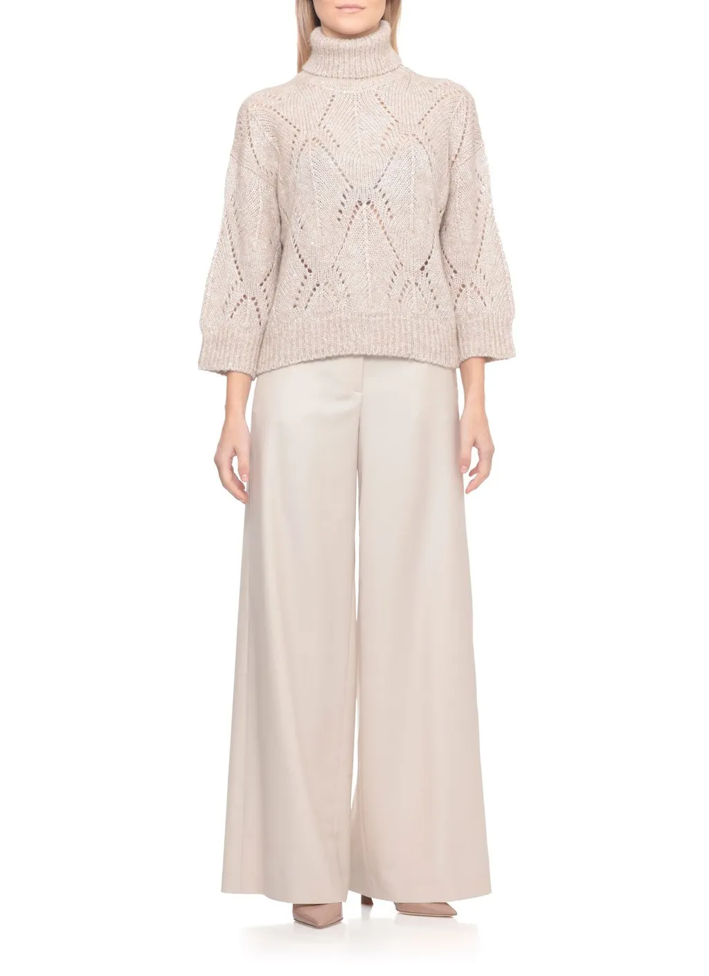 Peserico Perforated High-Neck Knitwear