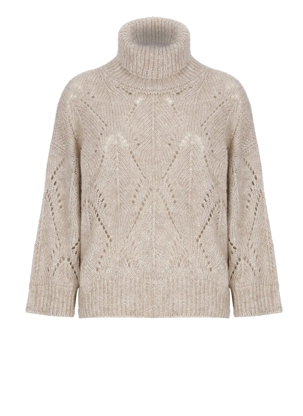 Peserico Perforated High-Neck Knitwear