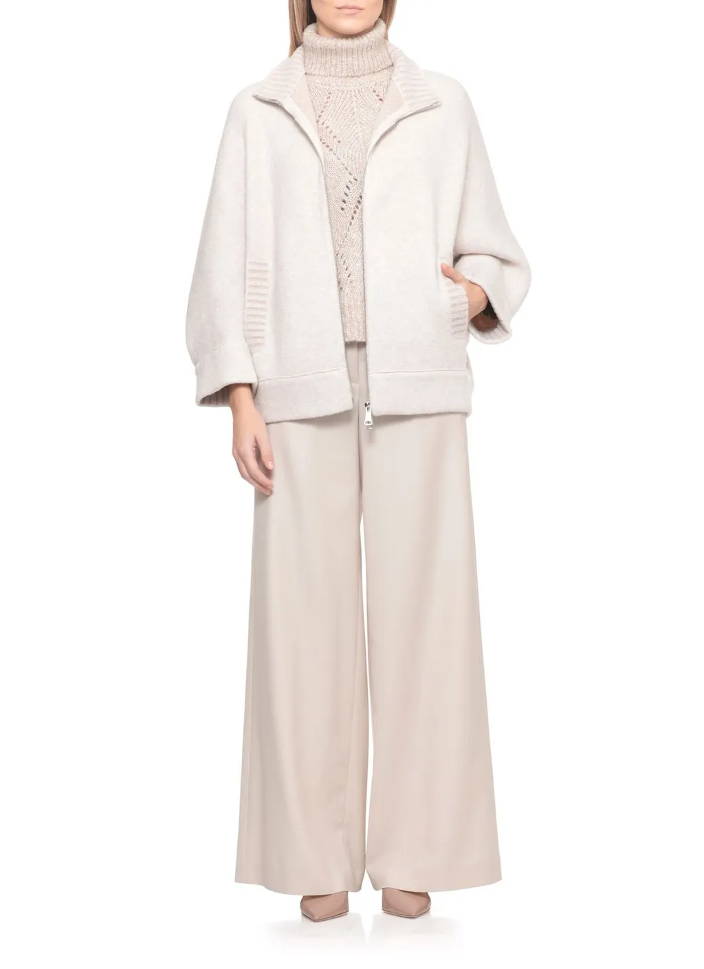 Peserico Perforated High-Neck Knitwear