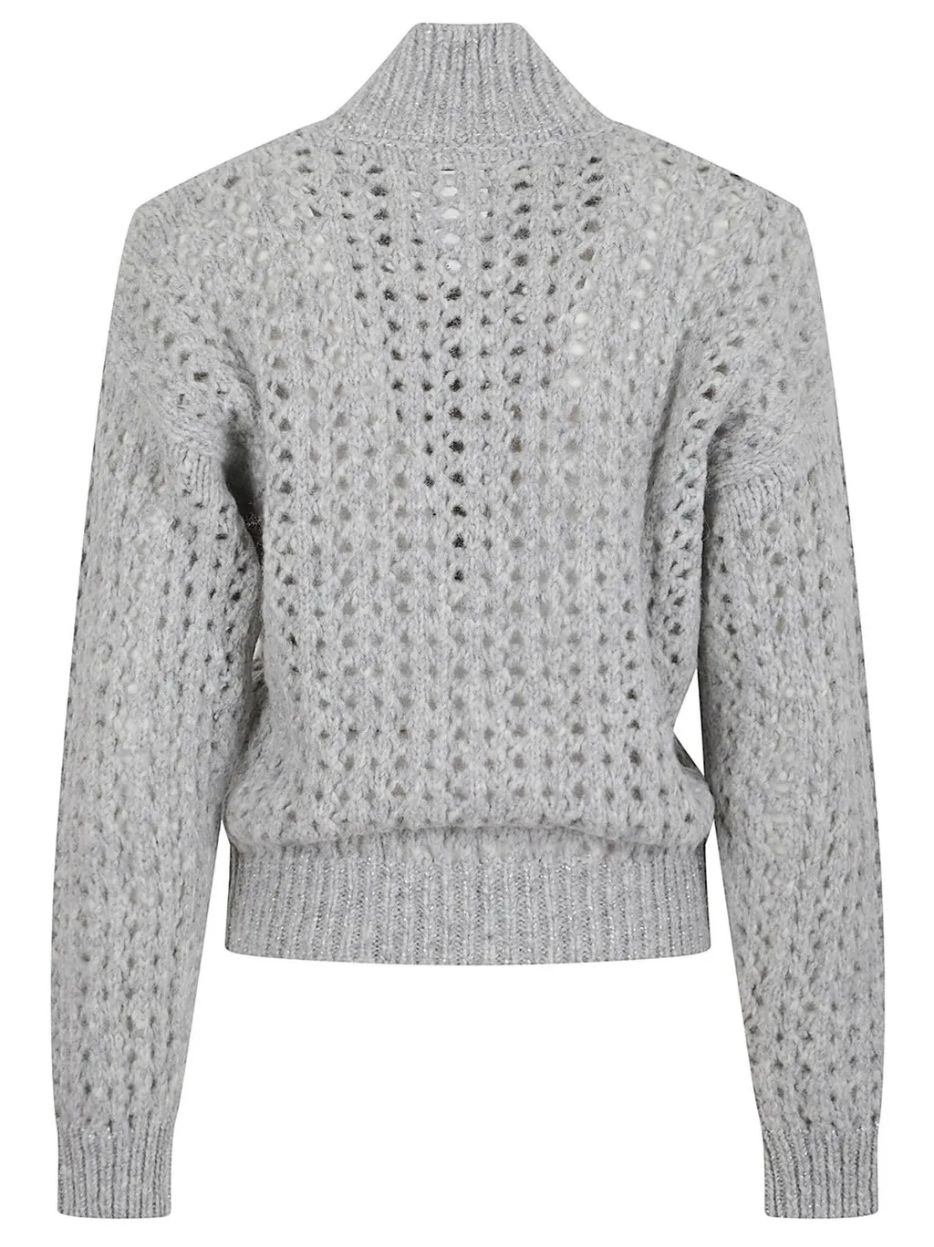Peserico Open-Knit Zip Sweater