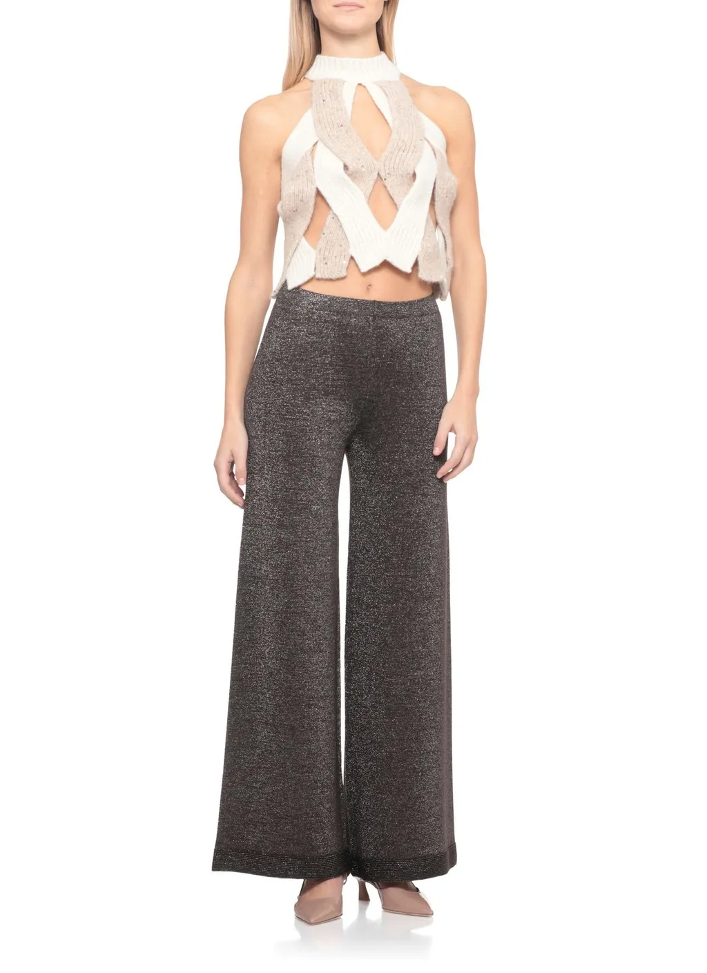 Peserico Aurea Perforated Sleeveless Top