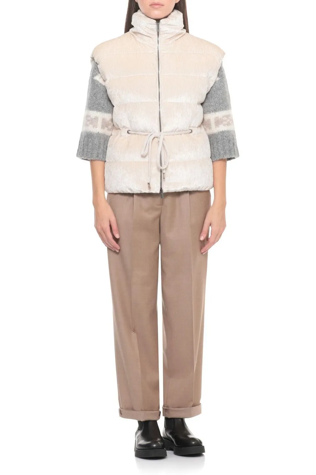 Peserico Corduroy Sleeveless Jacket
