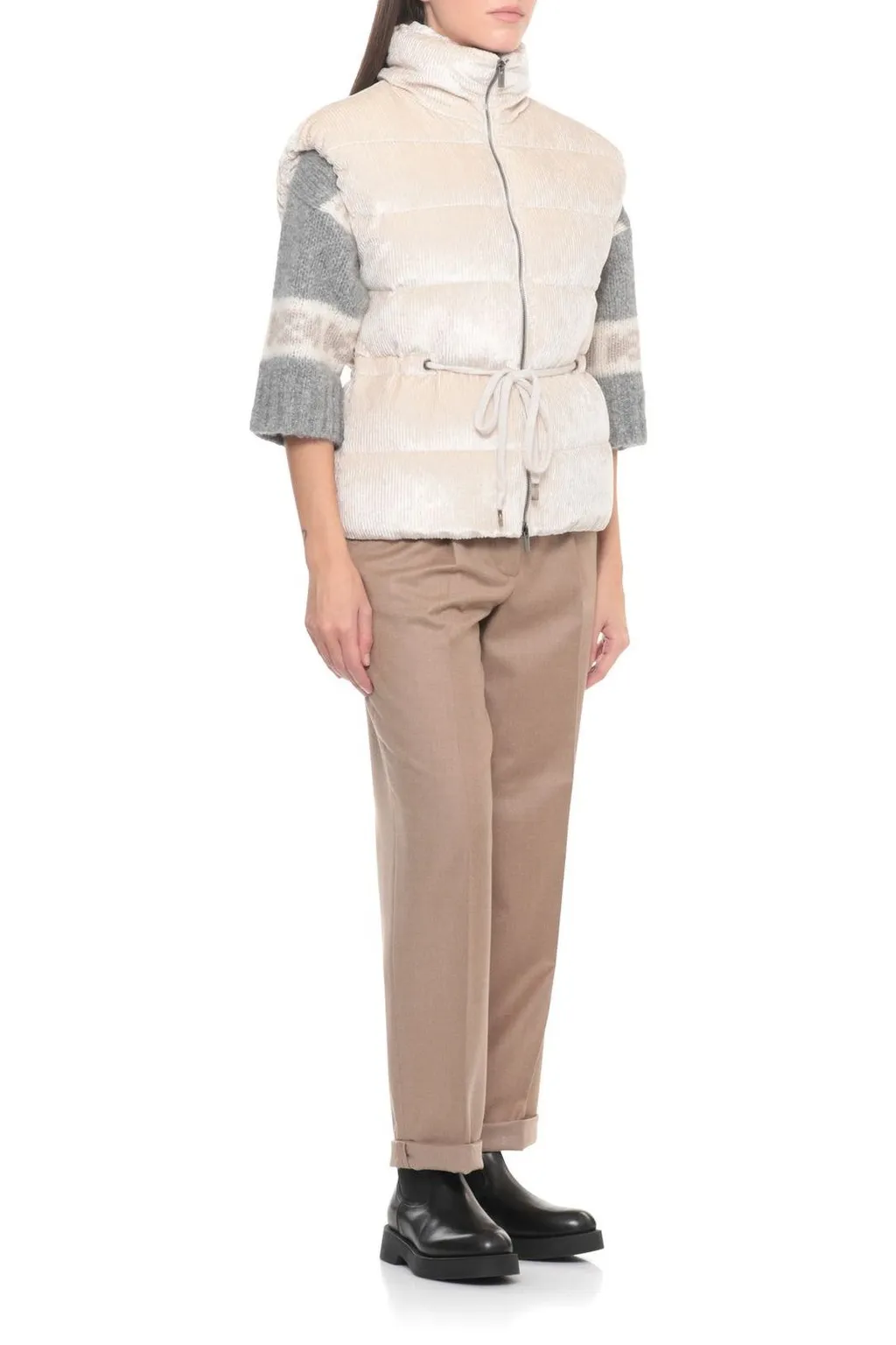 Peserico Corduroy Sleeveless Jacket