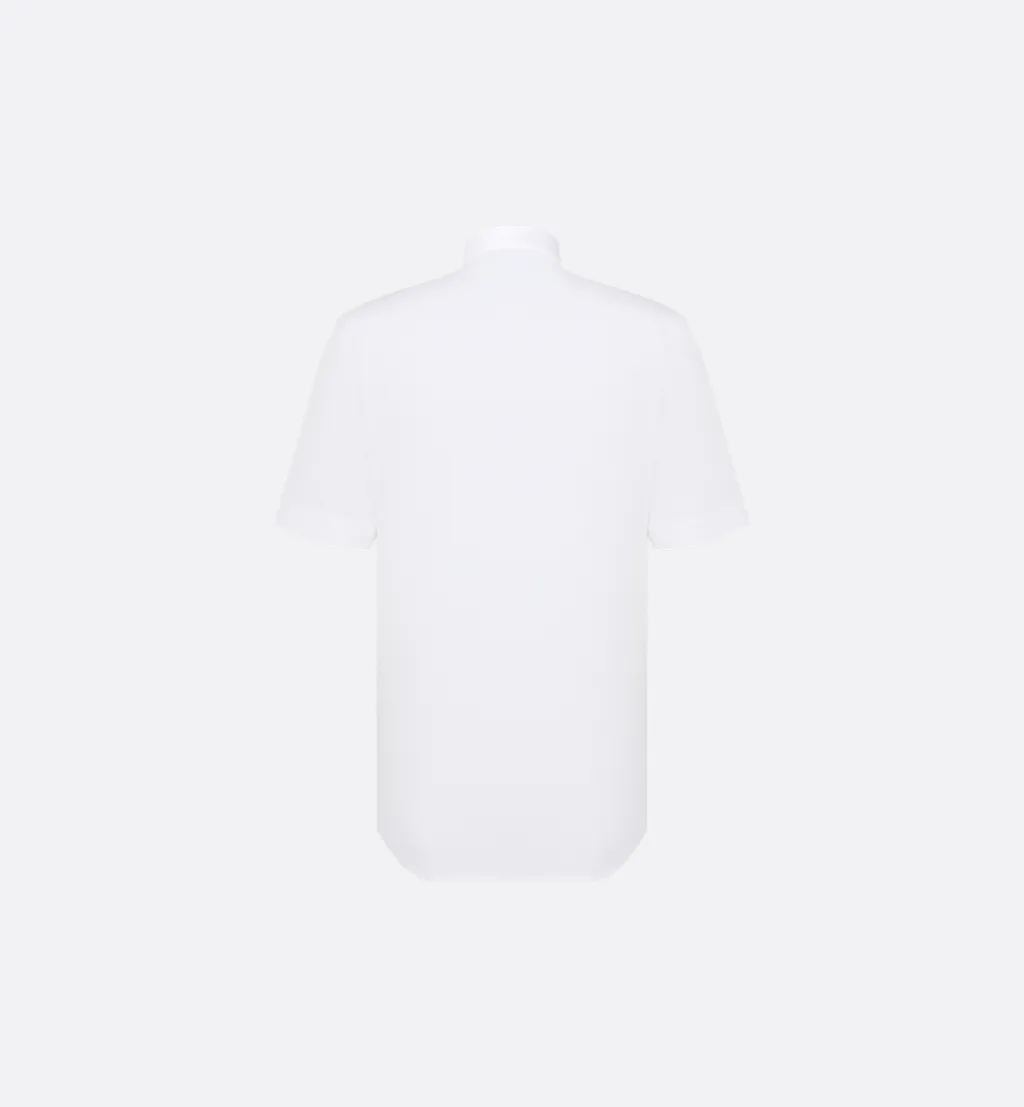 Short-Sleeved Shirt With Black Bee Embroidery