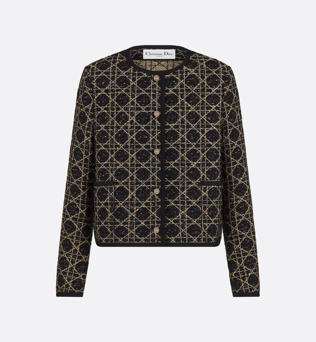 Macrocannage Cropped Jacket