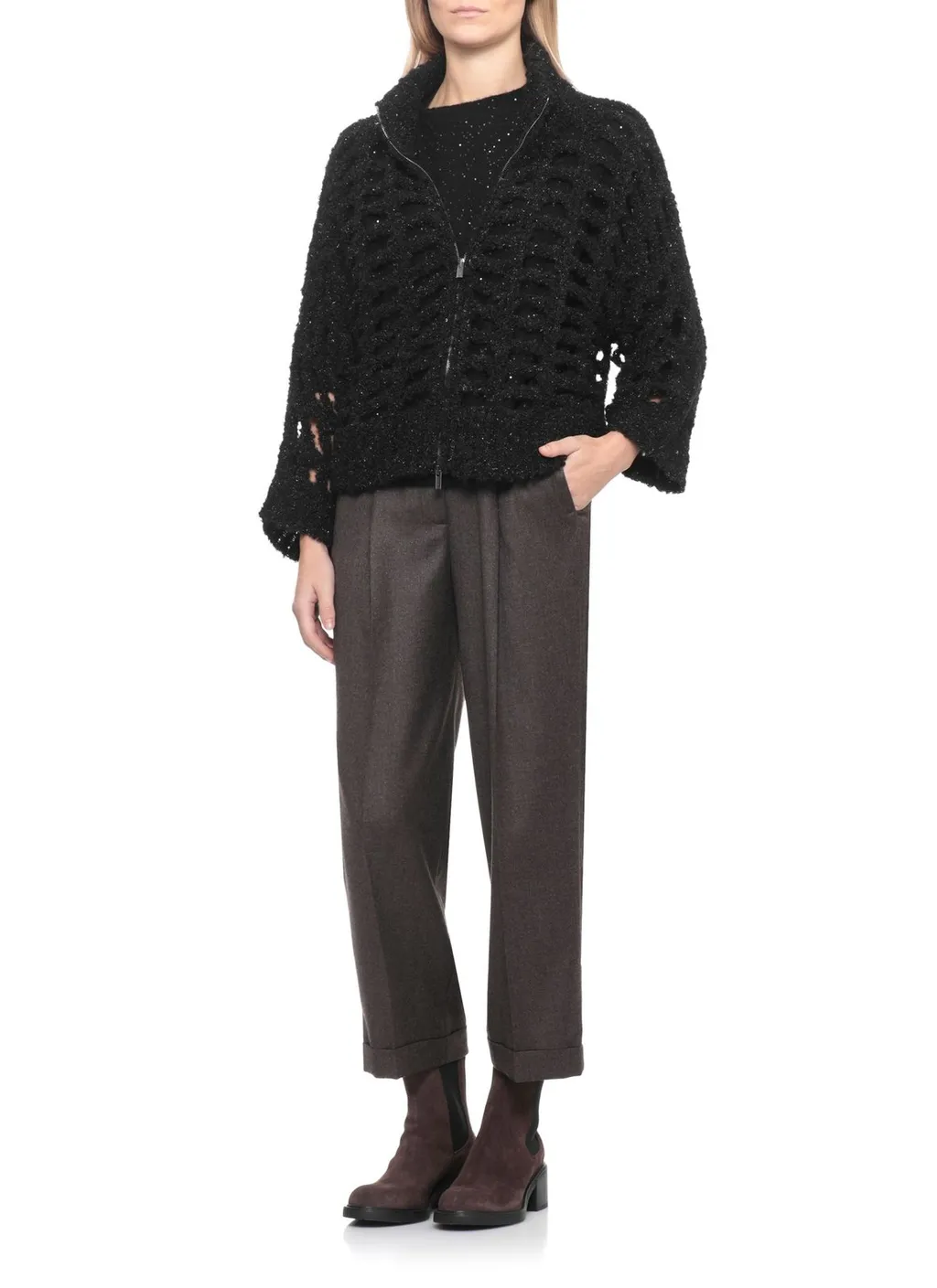 Peserico Aurea Perforated Knitwear