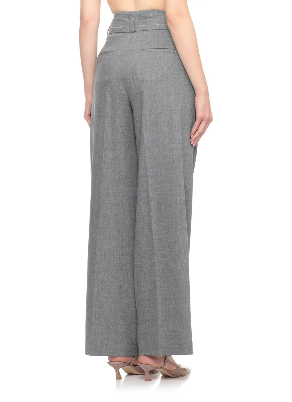 Peserico Belted Wool Pants