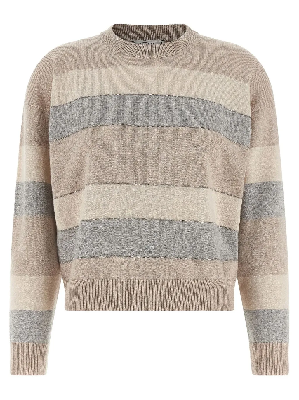 Peserico Striped Beaded Knitwear