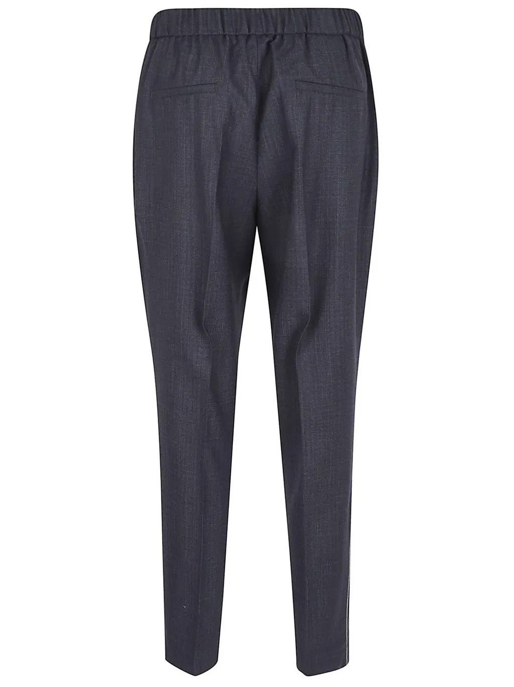 Peserico Elastic-Waist Wool Pants