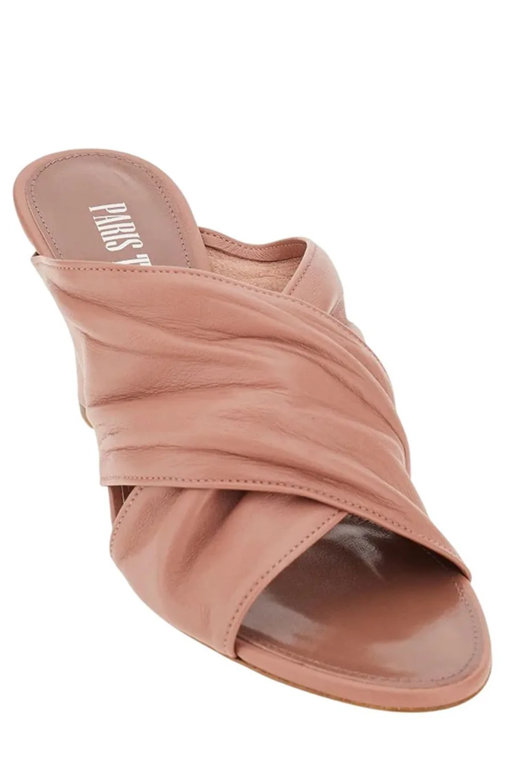 Paris Texas Maria Ruched Mules