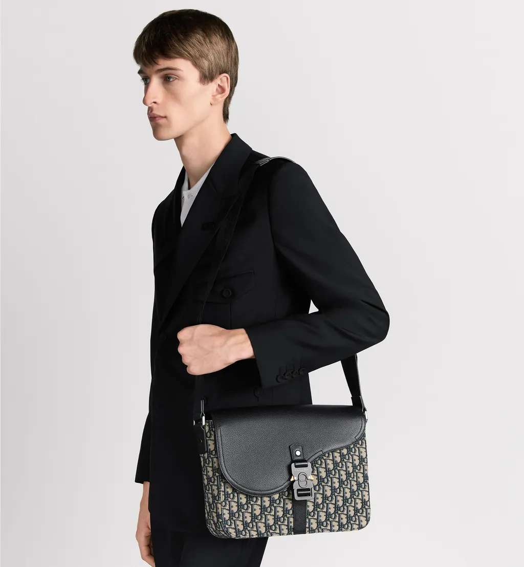 Medium Saddle Messenger Bag With Flap