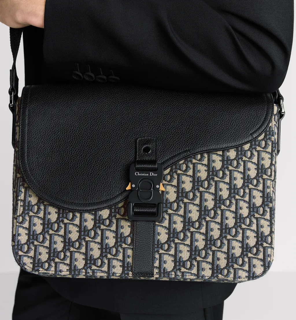 Medium Saddle Messenger Bag With Flap