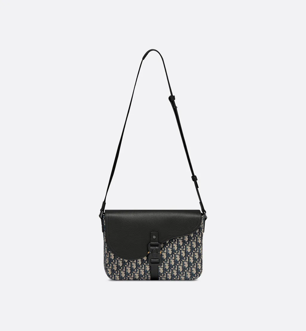 Medium Saddle Messenger Bag With Flap