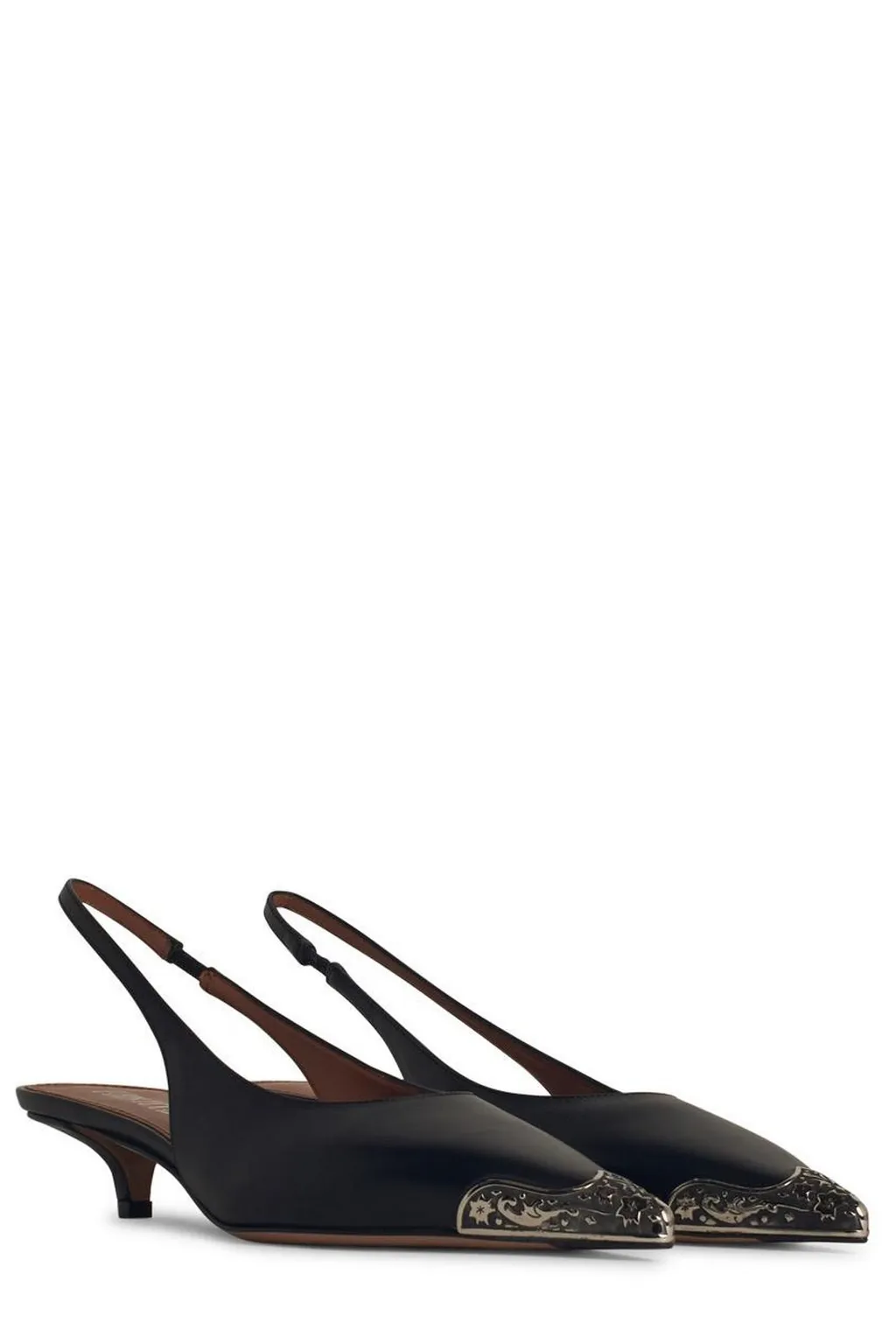 Paris Texas Jessica Pointed-Toe Slingback Pumps