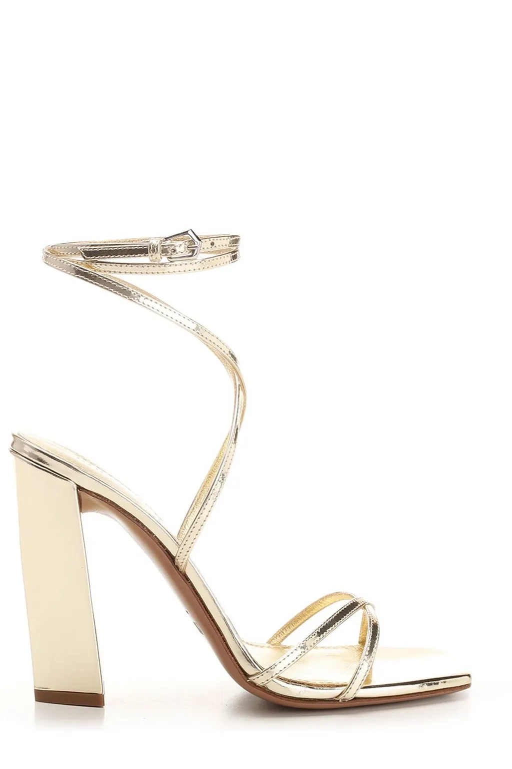 Paris Texas Diana Crossover Strap Heeled Sandals