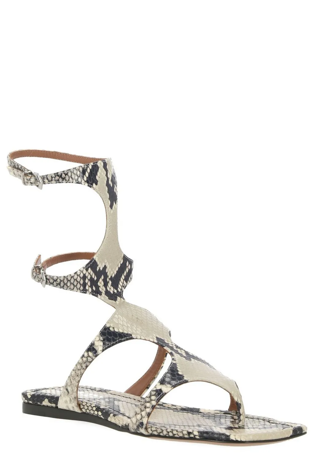 Paris Texas Uma Embossed Flat Sandals