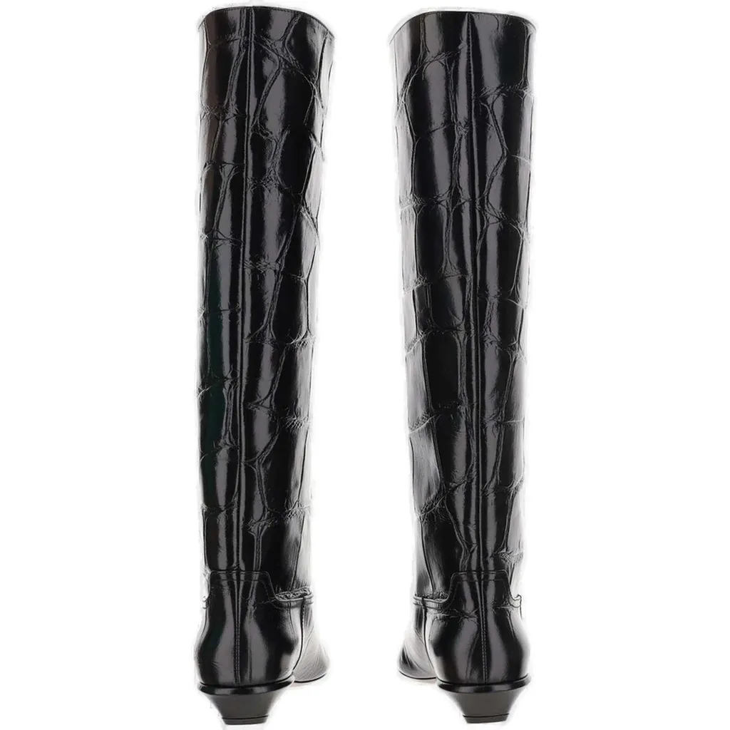 Paris Texas Bettina Embossed Knee-High Boots