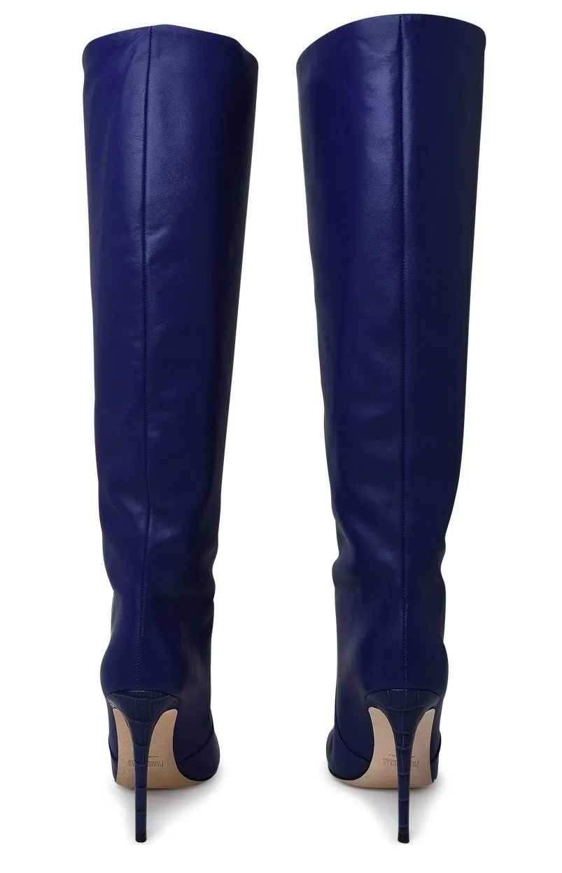 Paris Texas Knee-Length Pointed Toe Boots