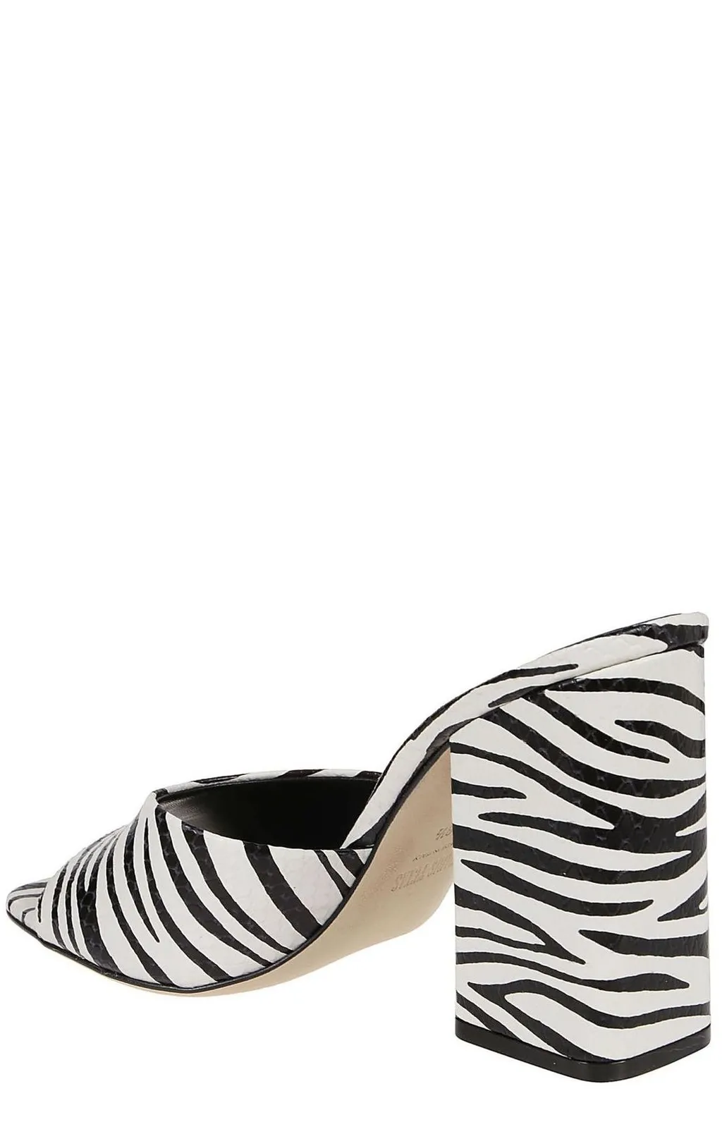 Paris Texas Zebra Printed Slip-On Sandals