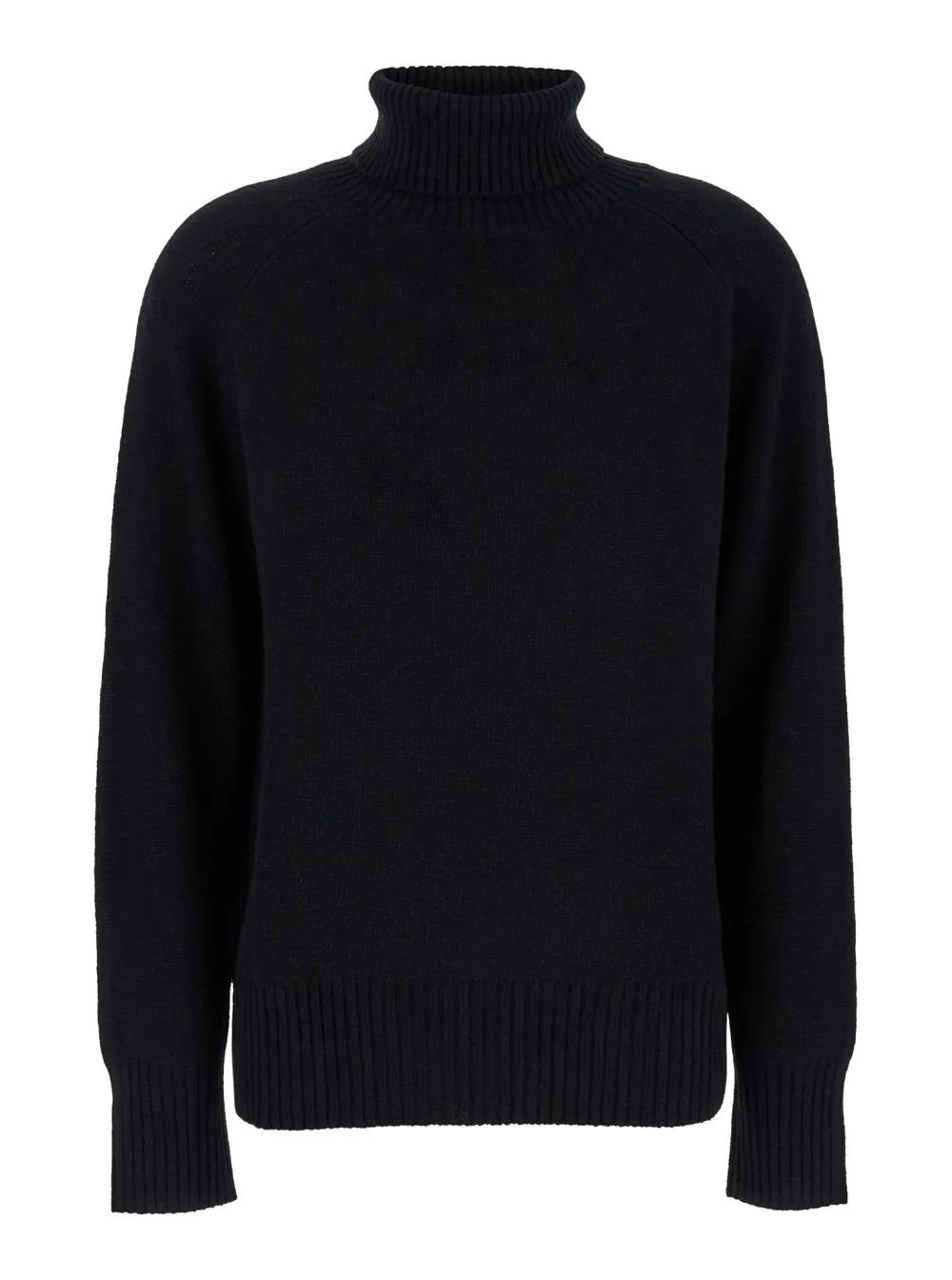 Plain High Neck Cashmere Sweater