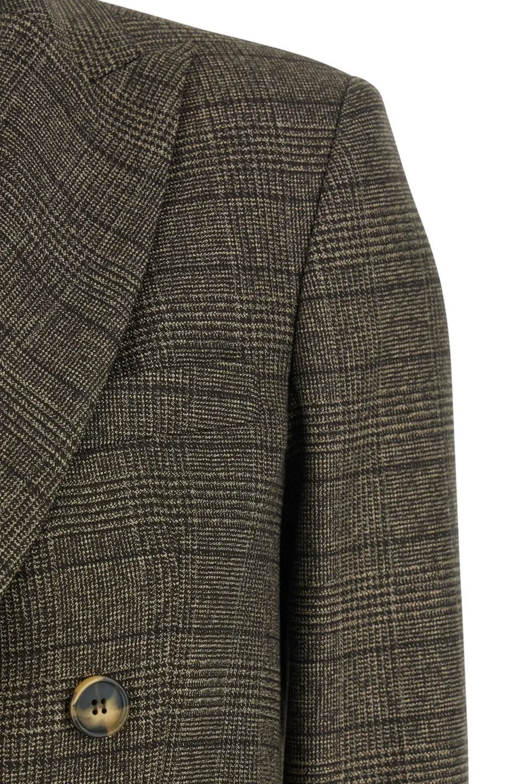 Plain Double-Breasted Striped Jacket